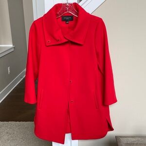 Ann Taylor funnel neck snap up coat